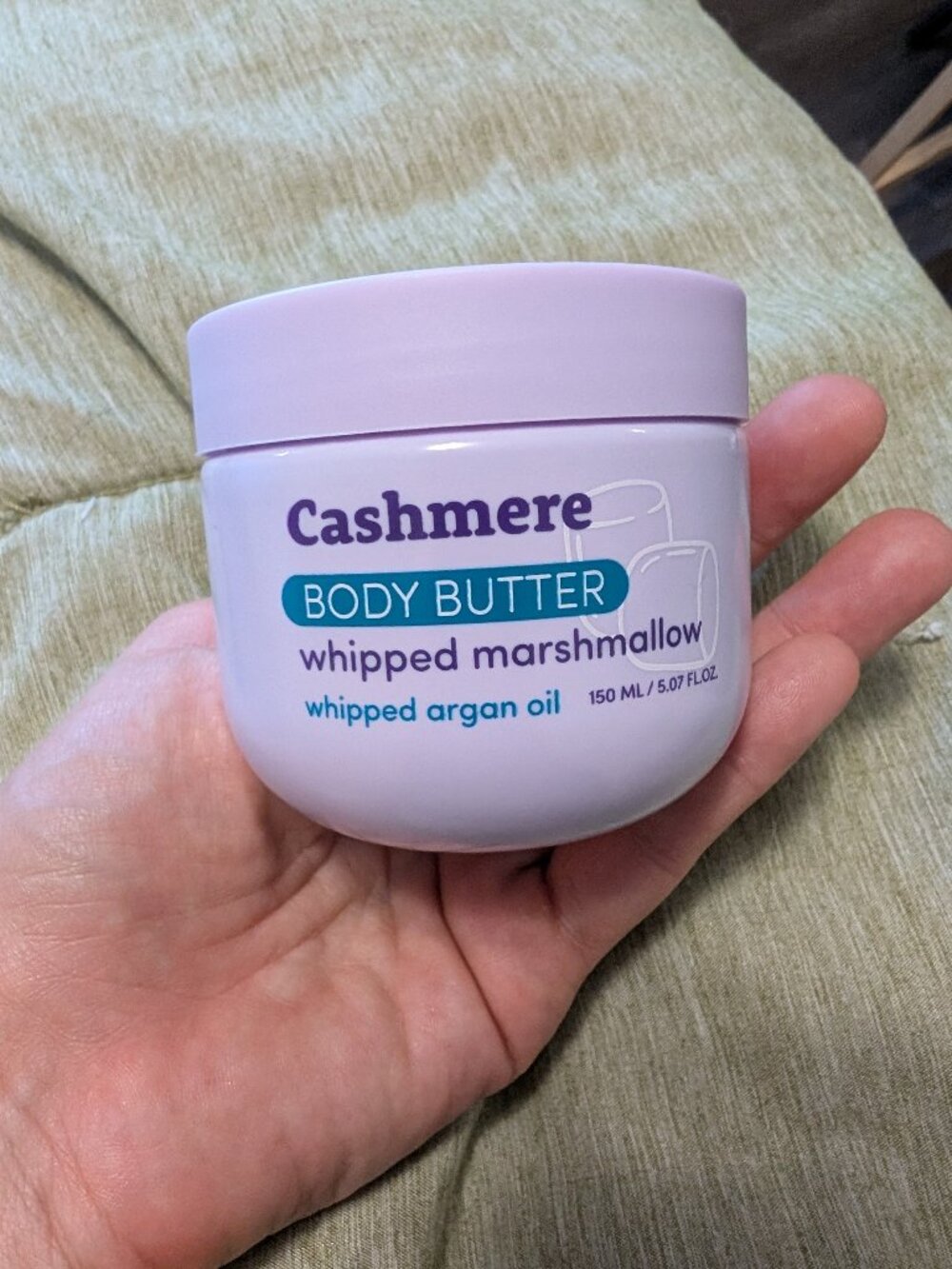 Cashmere Body Butter Whipped Marshmallow Argan Oil 5.07 oz